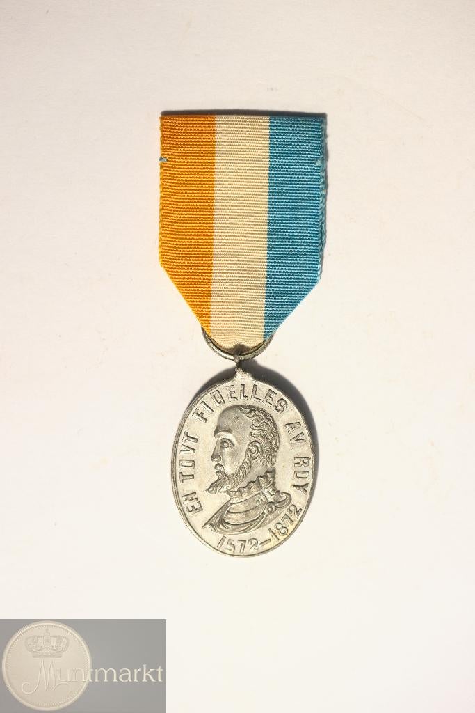 Nederland - Historiepenning 1872 - Derde Eeuwfeest, Ophalen of Verzenden, Overige materialen, Nederland