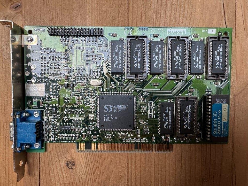 Diamond Stealth 3D 2000 Pro (S3 ViRGE/DX), Ophalen of Verzenden