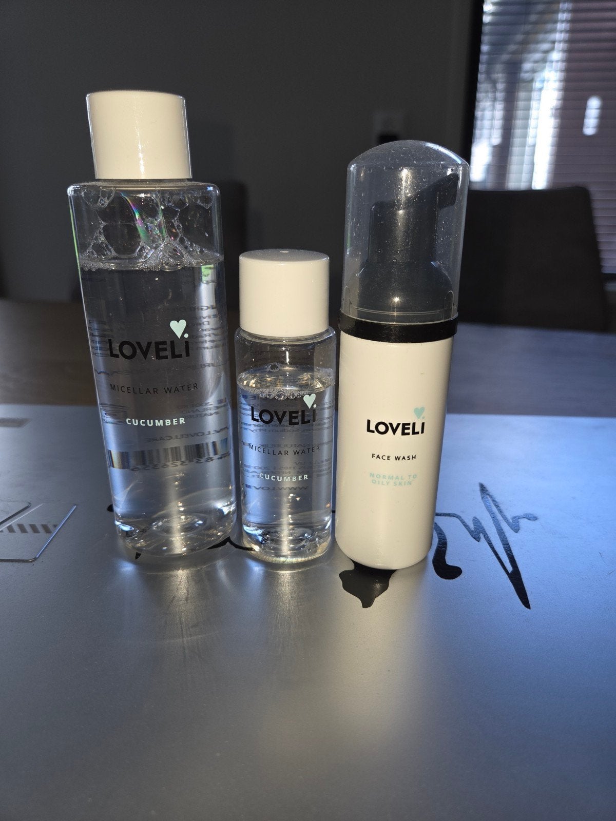 Loveli Micellair Water cucumber & Face Wash, Ophalen of Verzenden, Gebruikt, Gehele gezicht, Reiniging