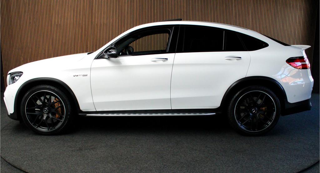 Mercedes-Benz GLC Coupé AMG 63 S 4M+ Ceramic Burmester 360, Auto's, Automaat, Gebruikt, 510 pk, Wit
