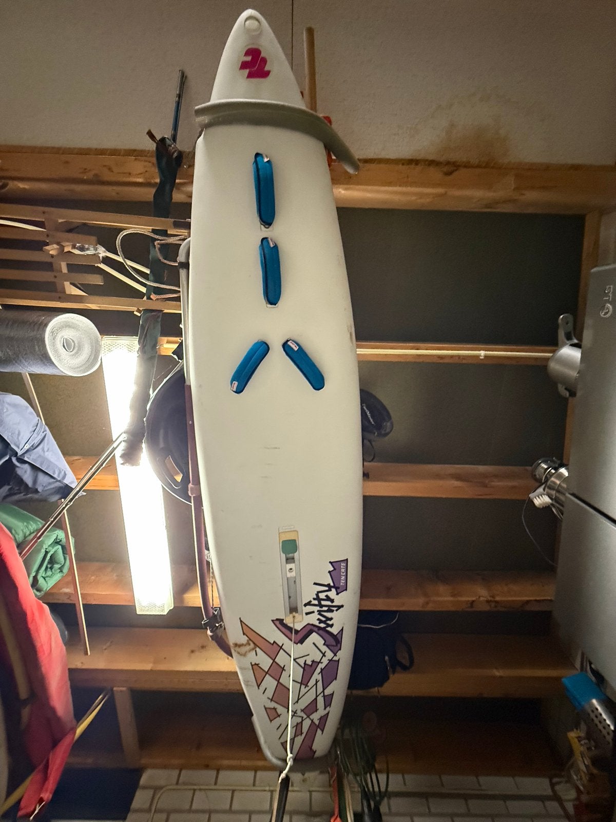 Ten Cate swifty Windsurfplank - Gebruikt, Watersport en Boten, Windsurfen, Met voetbanden, 250 tot 300 cm, Gebruikt, Plank
