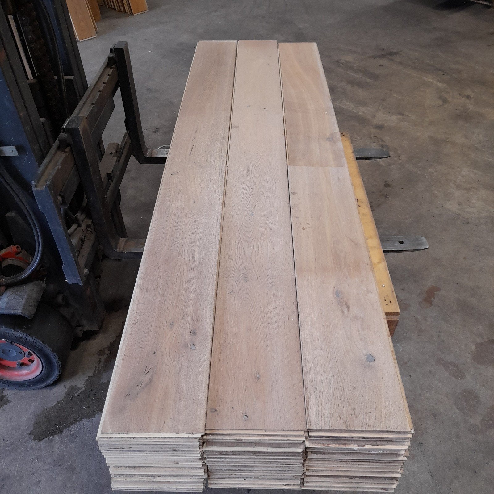 Eiken vloerdelen 27 m2 multivloer houten vloer, 22 cm breed, Ophalen, Gebruikt, Vloerdelen of -planken, 10 m² of meer
