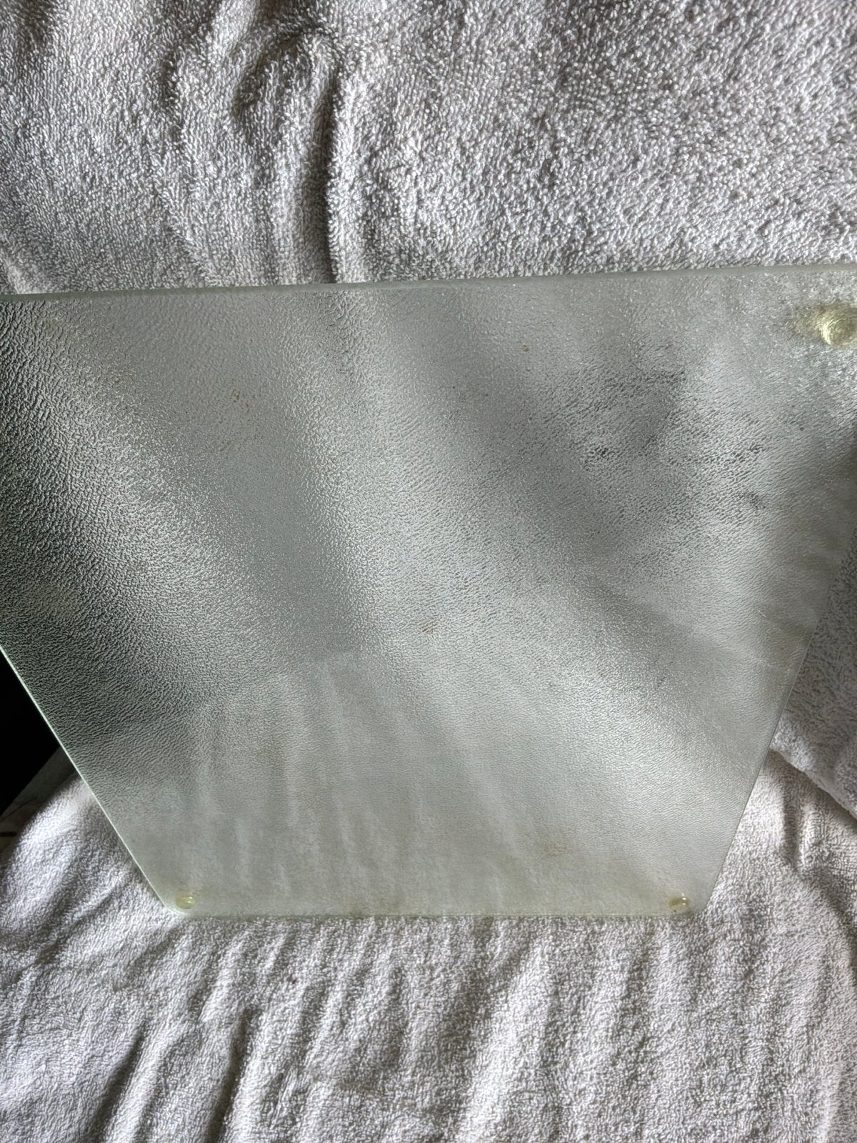 Glazen snijplank 30x40 cm, Ophalen, Gebruikt, Wit, Glas