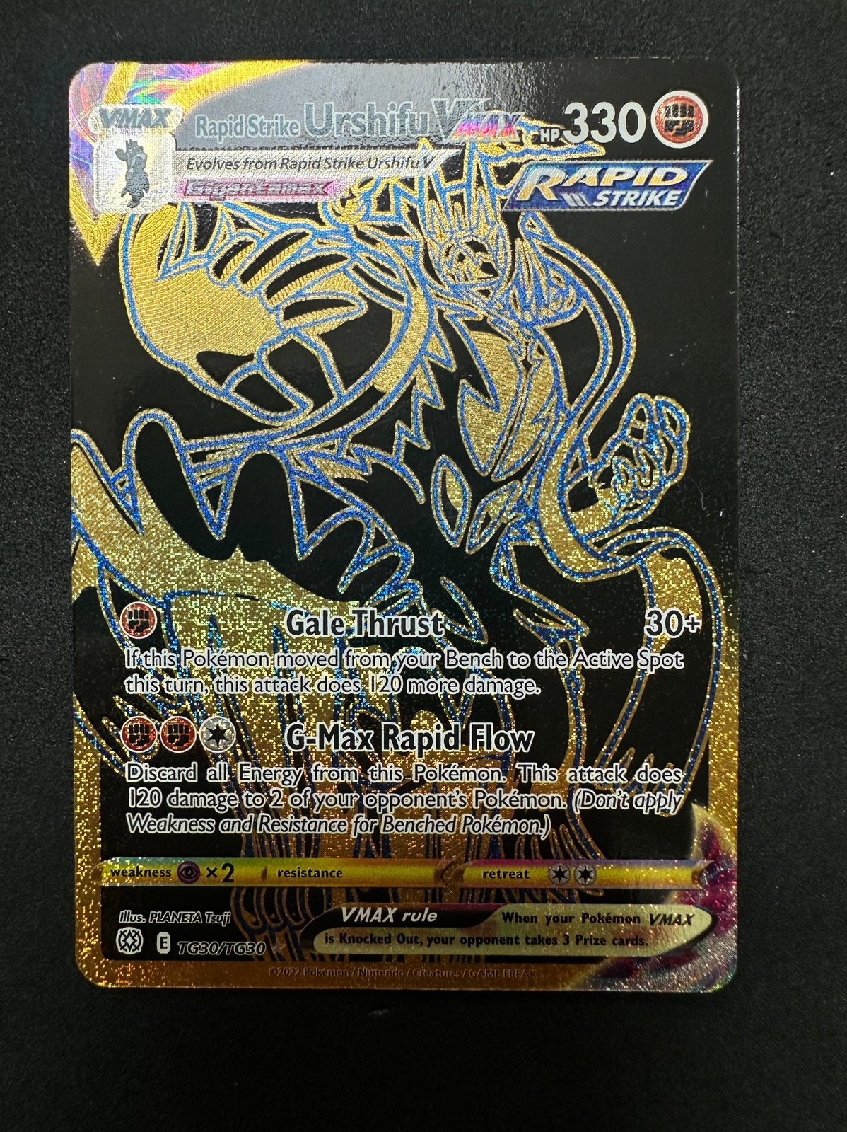 Rapid Strike Urshifu VMAX TG30 BST, Hobby en Vrije tijd, Verzamelkaartspellen | Pokémon, Zo goed als nieuw, Verzenden