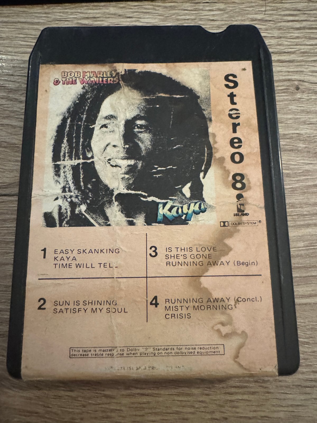 8-track tape REGGAE Bob Marley - Kaya canada version nice, Ophalen, Onderdeel, Met banden