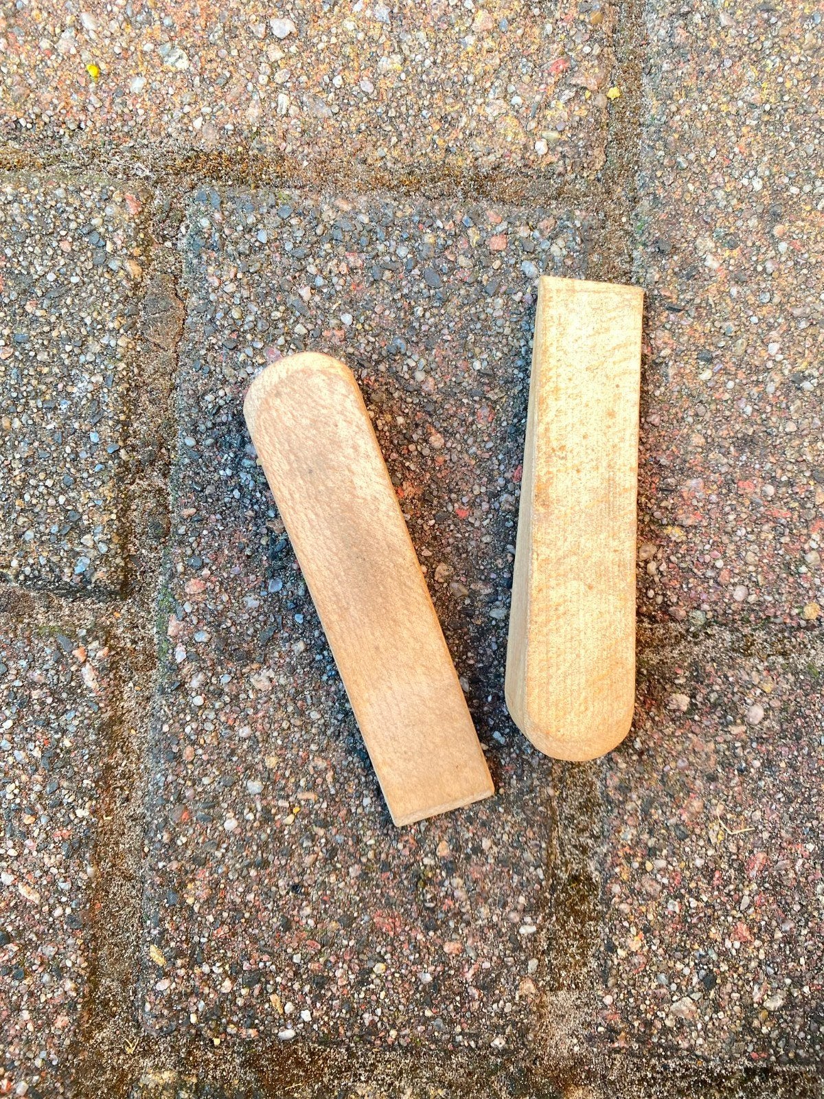 Houten wiggen - Set van 2 goudsmid artikel, Ophalen of Verzenden, Gebruikt, Overige typen, Overige merken