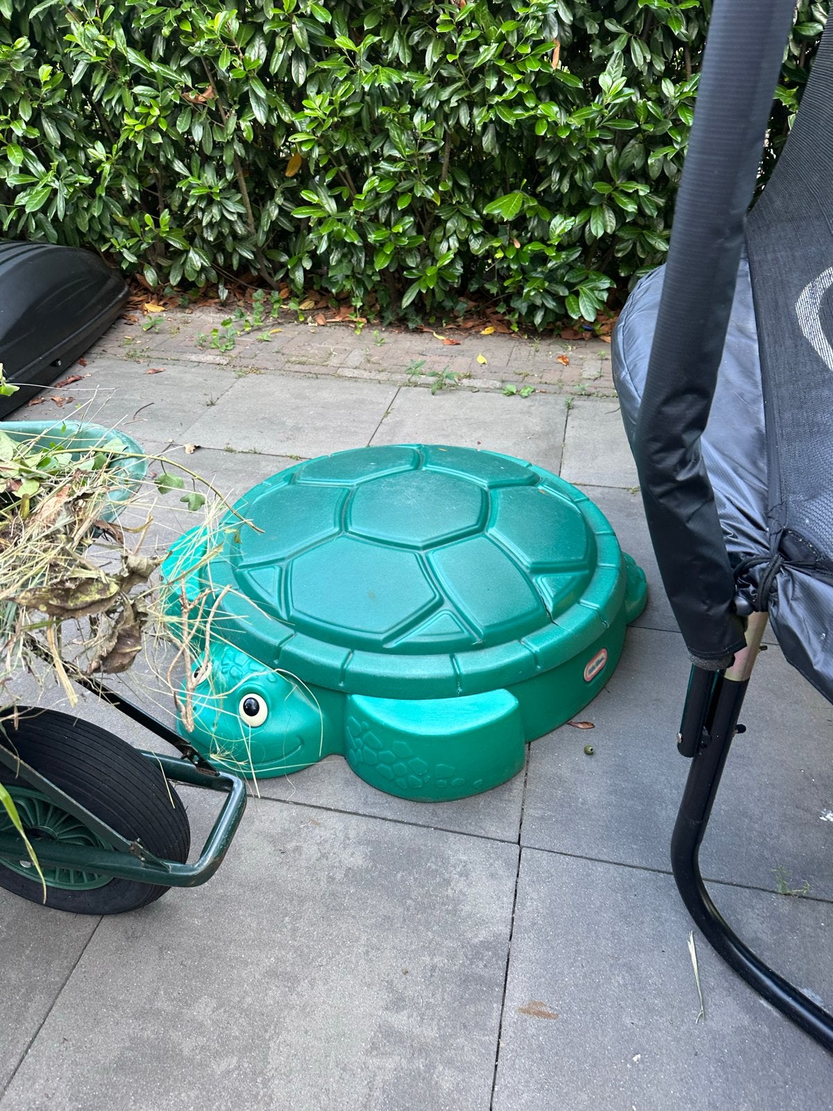 Little Tikes Schildpad Zandbak met Deksel, Ophalen, Gebruikt
