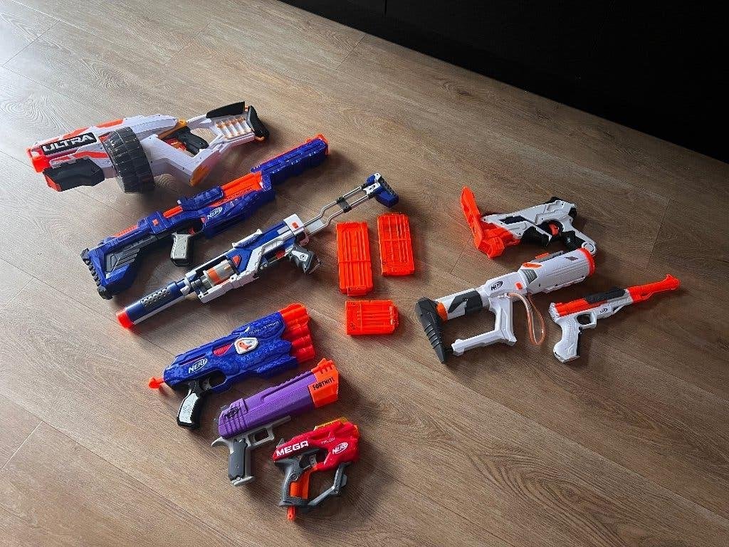 Nerf (set van 9), Ophalen, Gebruikt