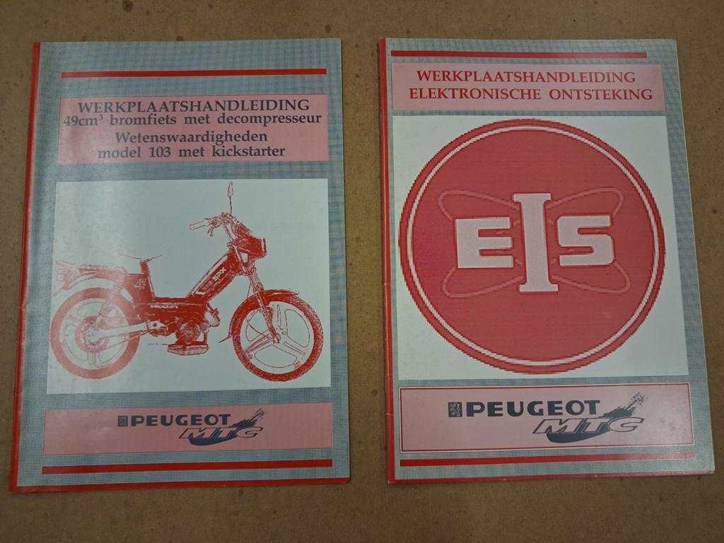 Peugeot 103 Werkplaatshandleidingen (2 stuks), Ophalen of Verzenden, Gebruikt