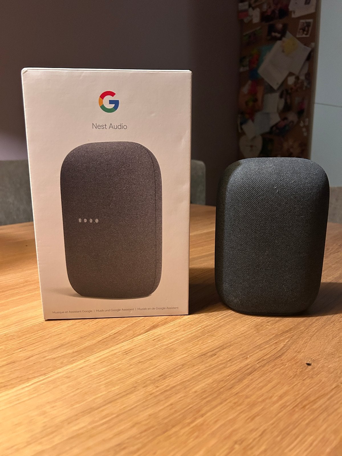 Google Nest Audio - Slimme Speaker in Houtskool, Audio, Tv en Foto, Luidsprekers, Slimme speaker, Google, WiFi, Ophalen of Verzenden