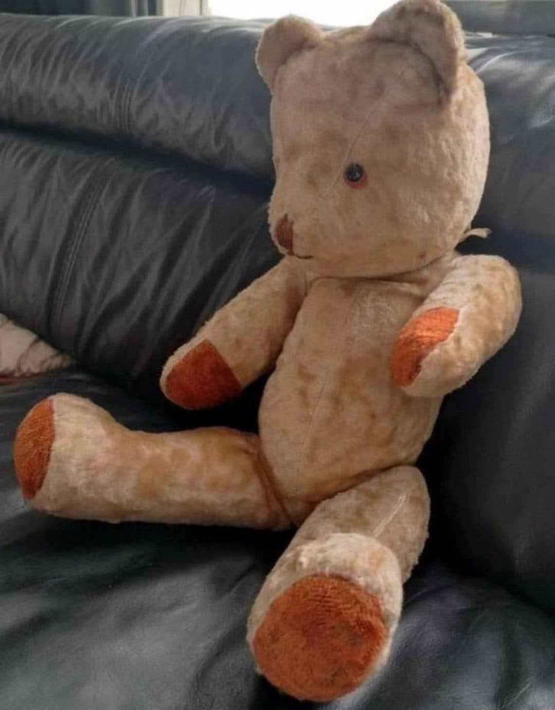 BILLY 60 jaar oude teddybeer zou graag op pad willen...., Ophalen of Verzenden, Gebruikt, Stoffen beer, Overige merken