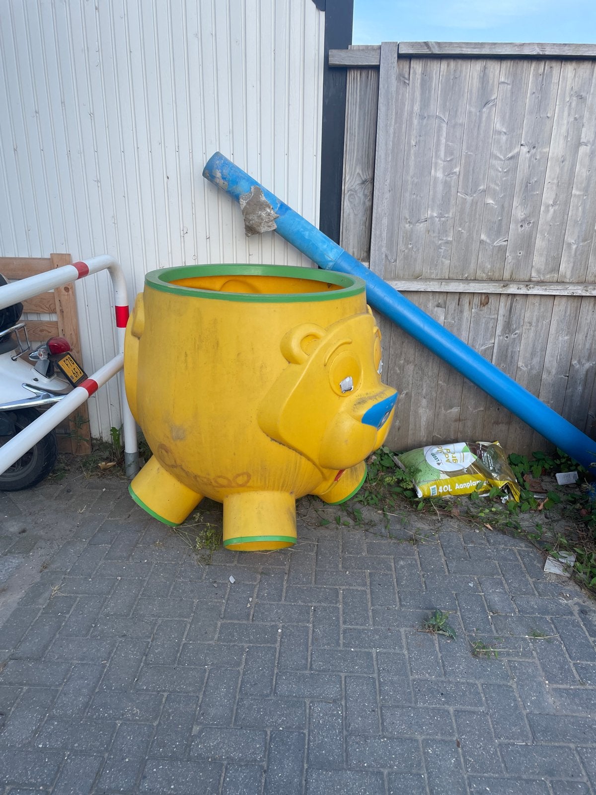 Ballenvanger inclusief paal, Ophalen, Gebruikt