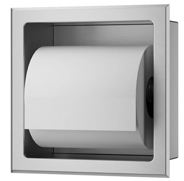 inbouw wc rol houder  Xellanz Rocko RVS 173x173x86.5mm, Ophalen of Verzenden, Nieuw, Rvs, Toilet