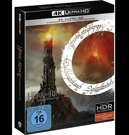 Lord of the Rings Trilogy 4K UHD NLO - Duits & Engels cover, Cd's en Dvd's, Blu-ray, Ophalen of Verzenden