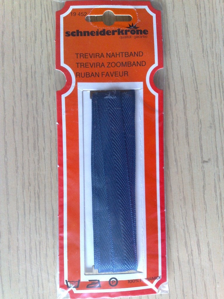 32 stuk's Trevira Zoomband donkerblauw, Verzenden, Nieuw, Lint, Band of Elastiek