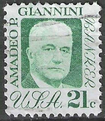 USA 1973 - Yvert 993 - Amadeo Pietro Giannini  (ST), Verzenden, Gestempeld, Noord-Amerika