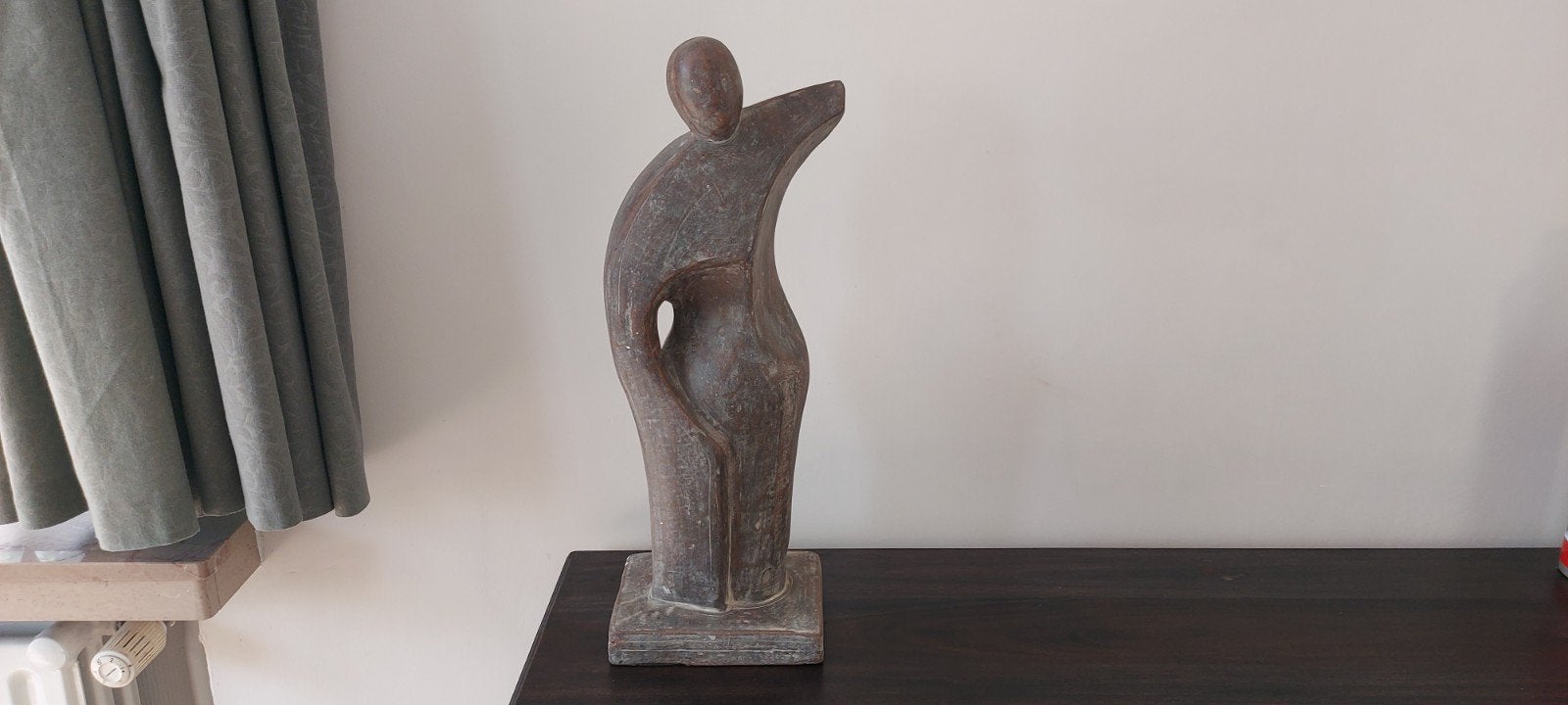 Abstract beeld, 53 cm hoog, Gips, Ophalen of Verzenden, 20 - 50 cm, Beeld