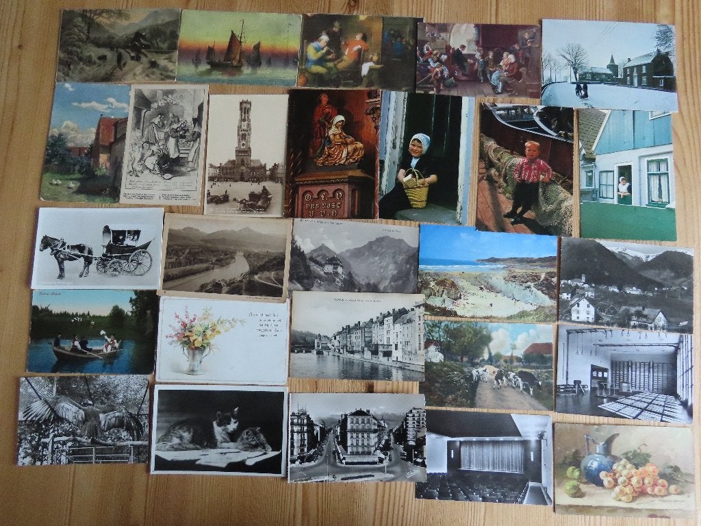 party ongelopen kaarten 95x, Ophalen of Verzenden, 1960 tot 1980, Ongelopen, Overige thema's