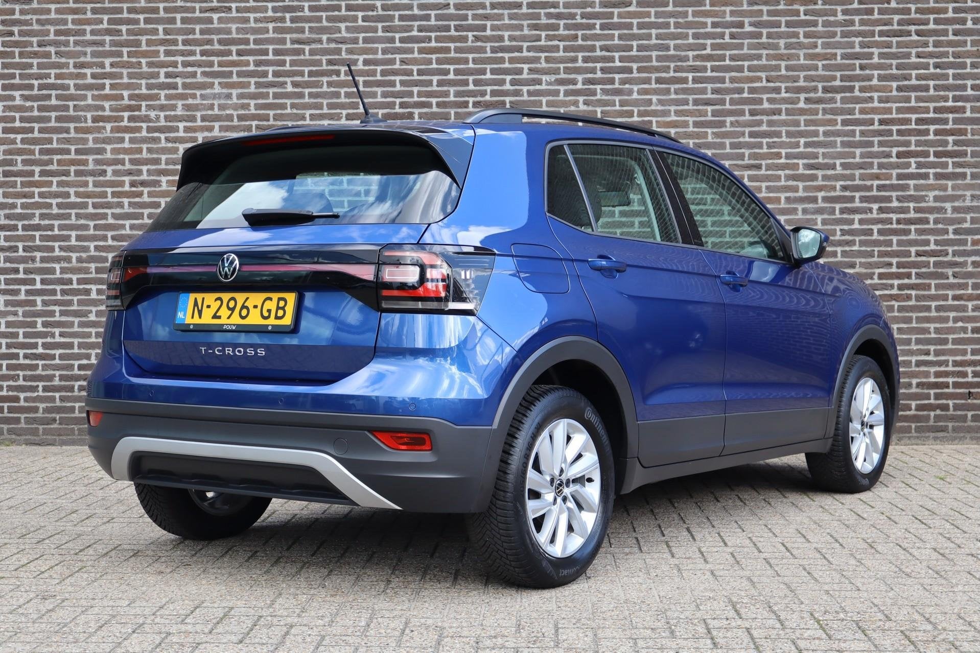 Volkswagen T-Cross 1.0 TSI 95pk Life | Airconditioning | All, Auto's, 12 maanden, Gebruikt, 95 pk, Blauw
