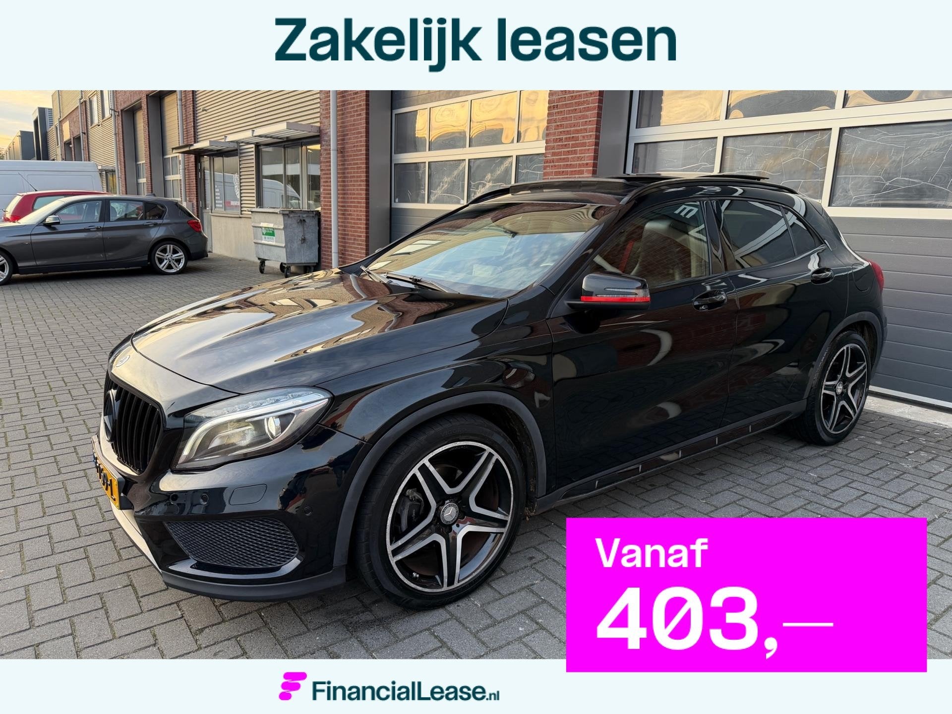 Mercedes-Benz GLA-klasse 200 AMG AUT LED Pano Memory Navi, Bi-Xenon koplampen, Gebruikt, 715 kg, Alcantara