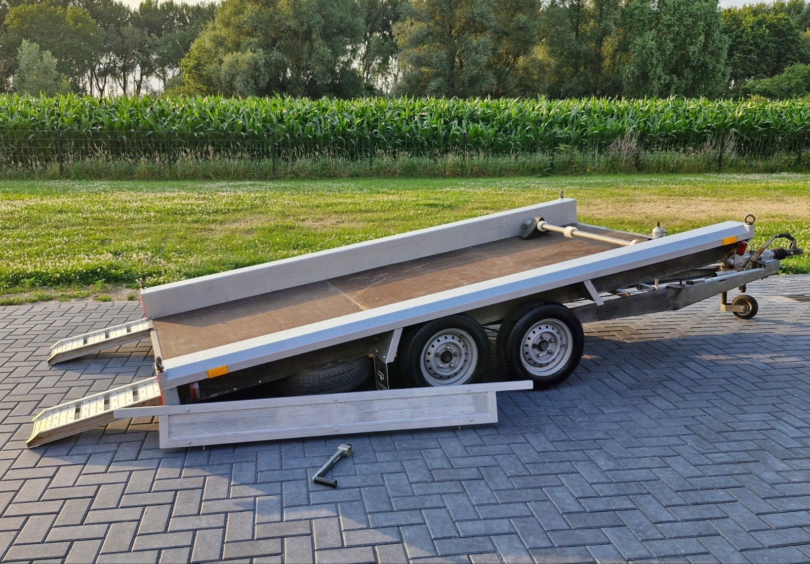 Hapert oprijwagen/transporter - 2000kg - Kantelfunctie, Ophalen of Verzenden, Gebruikt