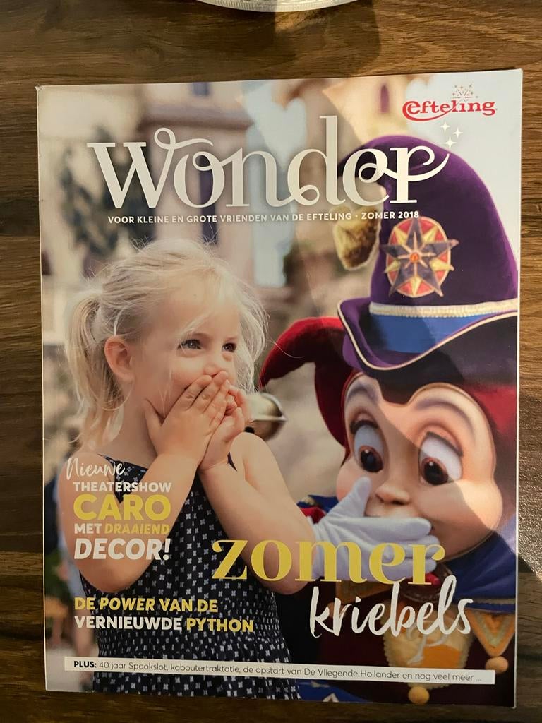 Wonder Efteling Magazine Zomer 2018, Verzamelen, Efteling, Ophalen of Verzenden, Zo goed als nieuw, Overige typen