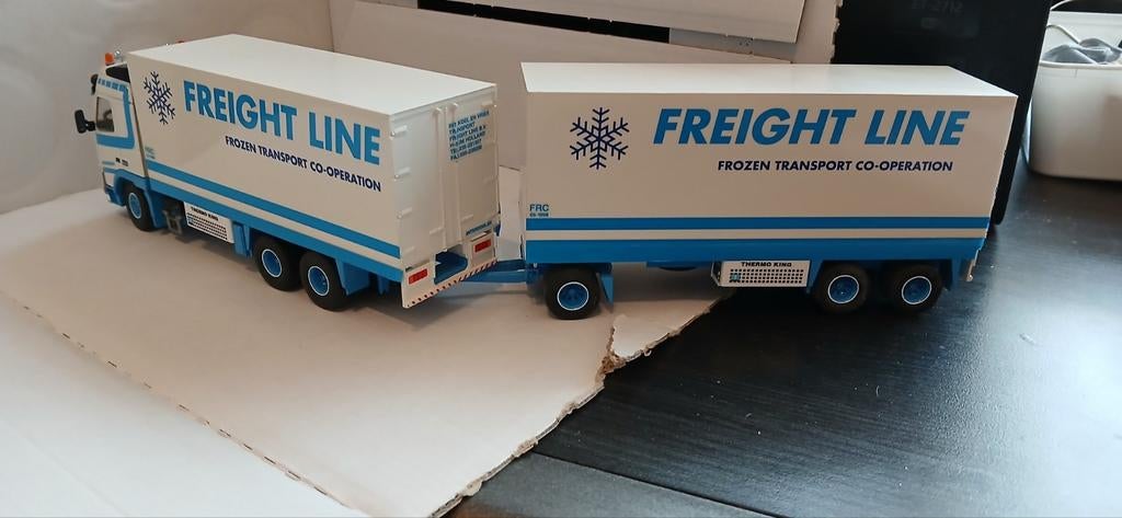 Volvo tekno 1.50, Hobby en Vrije tijd, Modelauto's | 1:50, Ophalen of Verzenden, Zo goed als nieuw, Bus of Vrachtwagen, Tekno