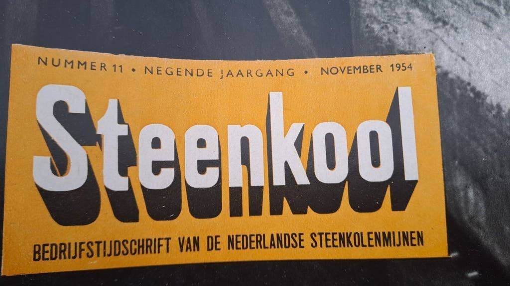 Vintage Steenkool bedrijfstijdschrift 1954 en 1955 - 1956, Boeken, Ophalen of Verzenden, Zo goed als nieuw