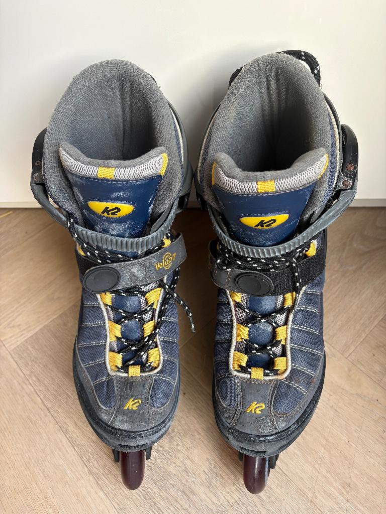 K2 Velocity -M skeelers maat 44 met Kopp racing wielen, K2, Gebruikt, Heren, Ophalen of Verzenden