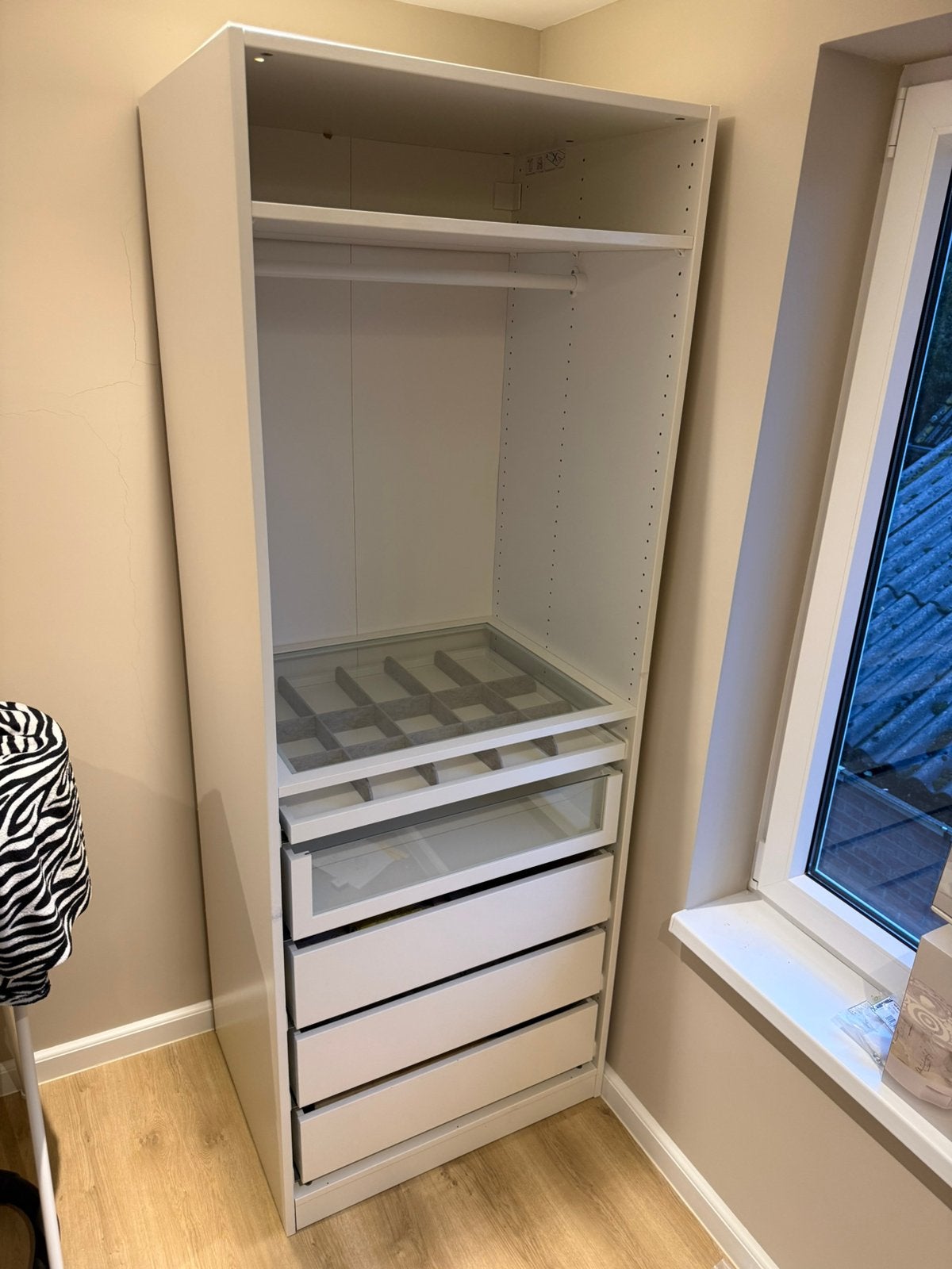 Ikea pax kast 75 x 201 cm organizers, Ophalen, 200 cm of meer, 50 tot 100 cm, Zo goed als nieuw