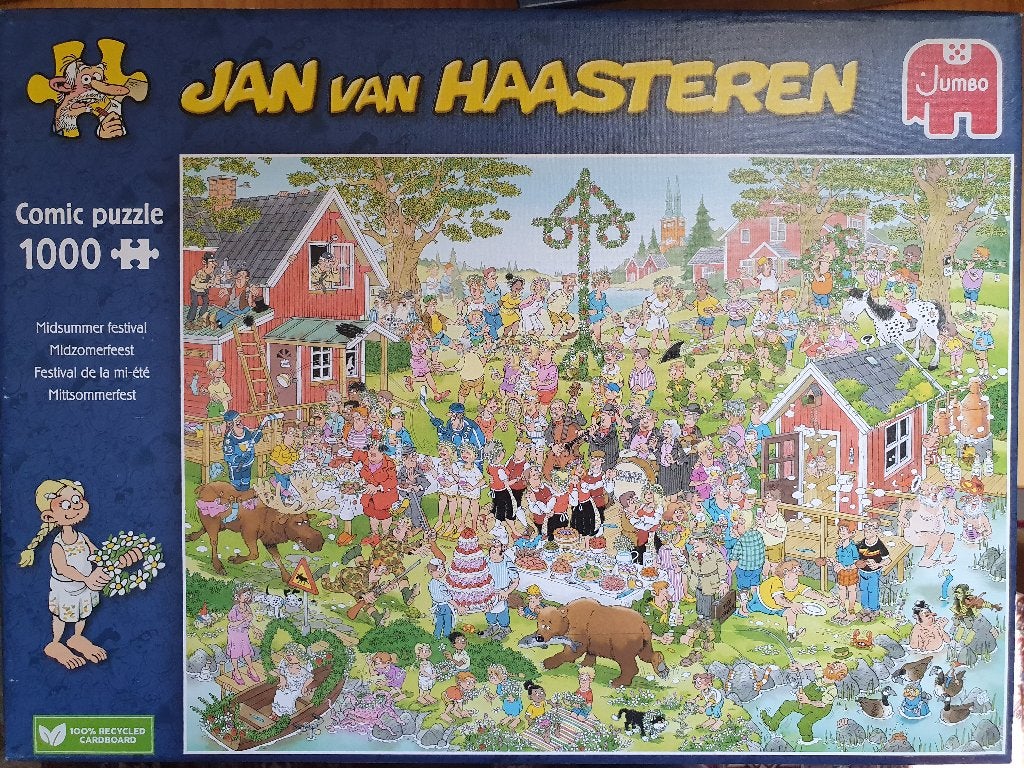 Jan van Haasteren 1000 'Midzomerfeest', Ophalen, 500 t/m 1500 stukjes, Gebruikt, Legpuzzel