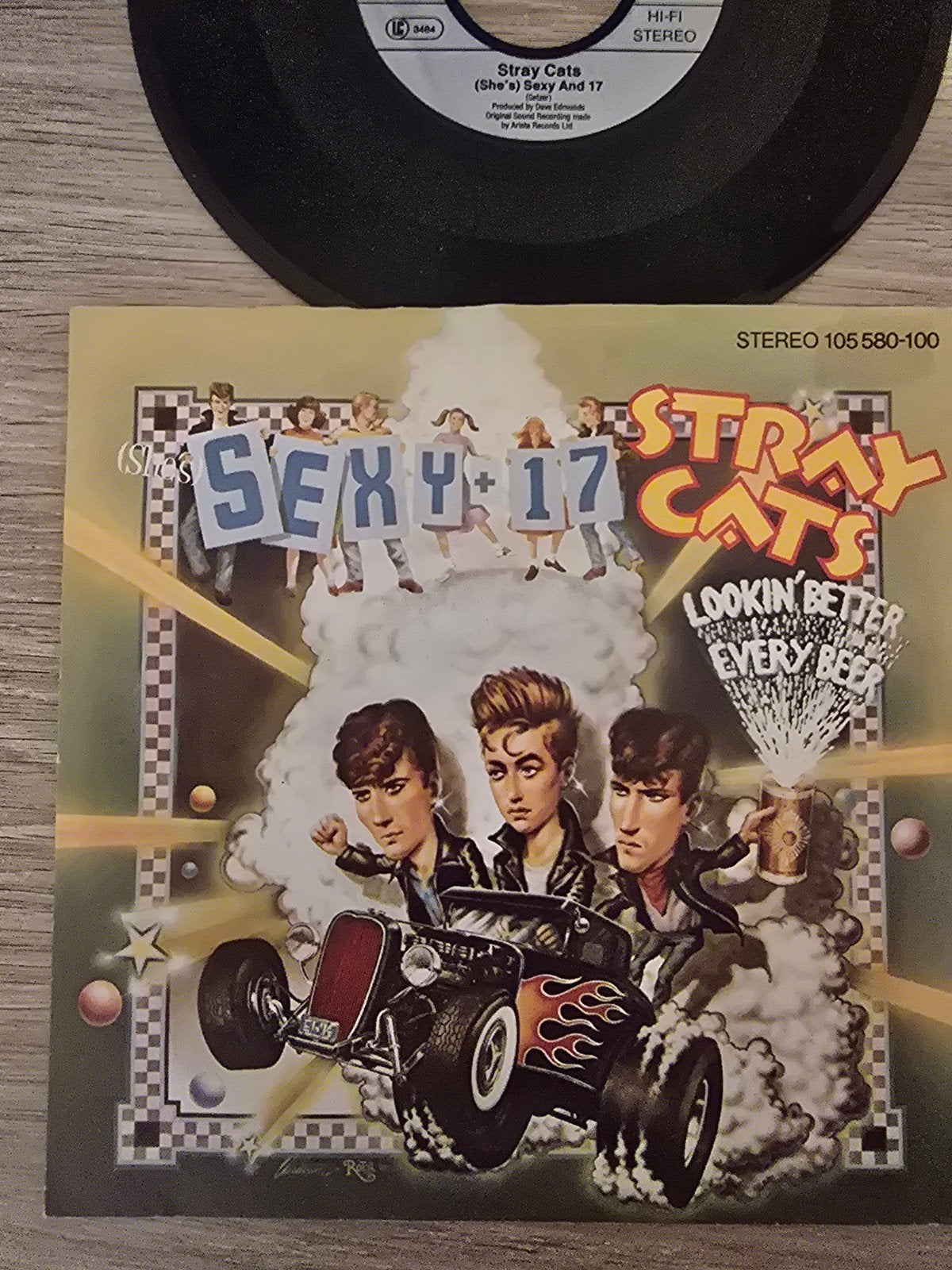 Stray Cats/ sexy and 17, Ophalen of Verzenden, Gebruikt, 7 inch, Rock-'n-Roll
