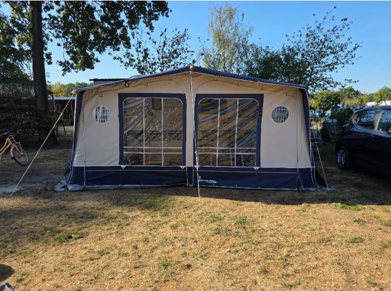 Isabella Commodore Gold voortent, Caravans en Kamperen, Ophalen, Gebruikt, Ten Cate All Season 240g/m2, Isabella