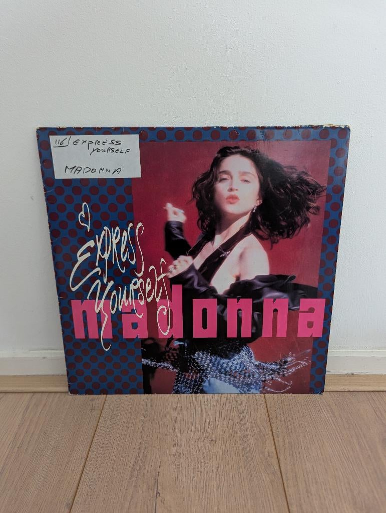 Madonna - Express Yourself (12 inch, maxi), Gebruikt, Maxi-single, Ophalen of Verzenden, Pop