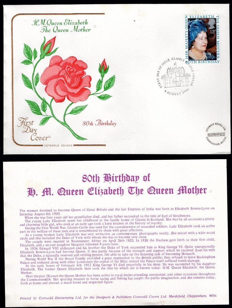 Engeland FDC H.M. Queen Elizabeth The Queen mother, Verzenden, Nieuw, Buitenland, Overige typen