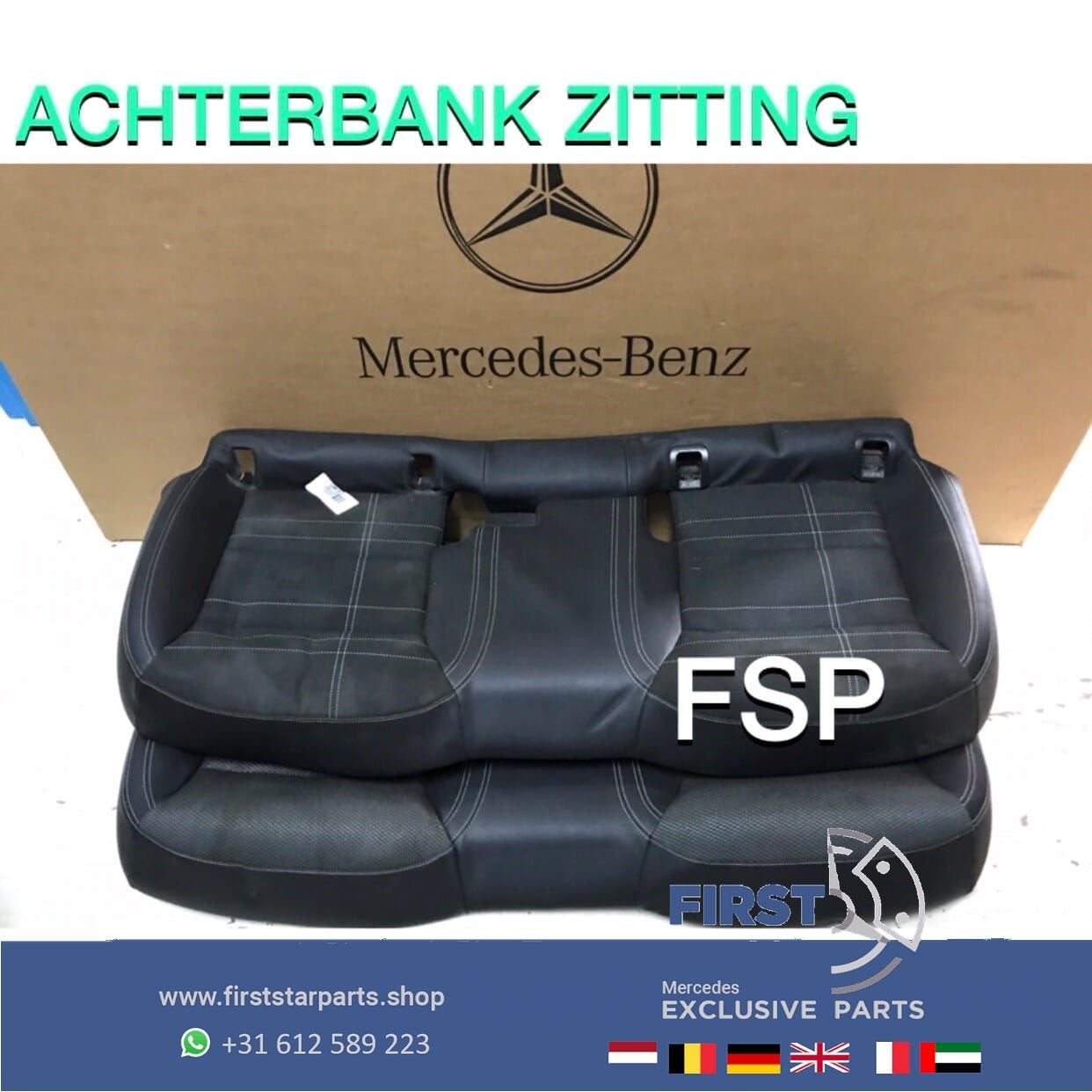ACHTERBANK KUSSEN ZITTING W176 A W246 B W117 CLA W156 GLA AM, Auto-onderdelen, Interieur en Bekleding, Gebruikt, -, Ophalen of Verzenden