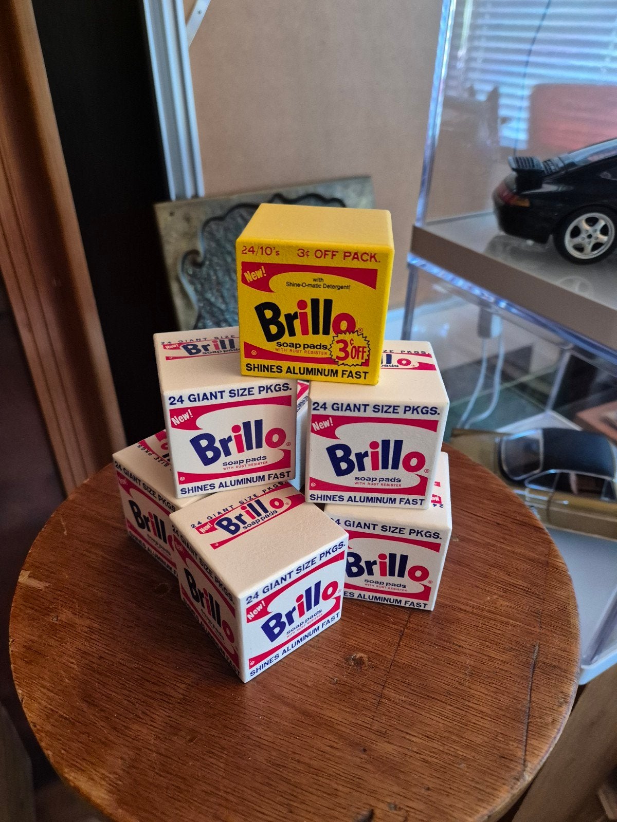Andy Warhol Brillo Box Houten Blokken - Mudpuppy, Ophalen of Verzenden