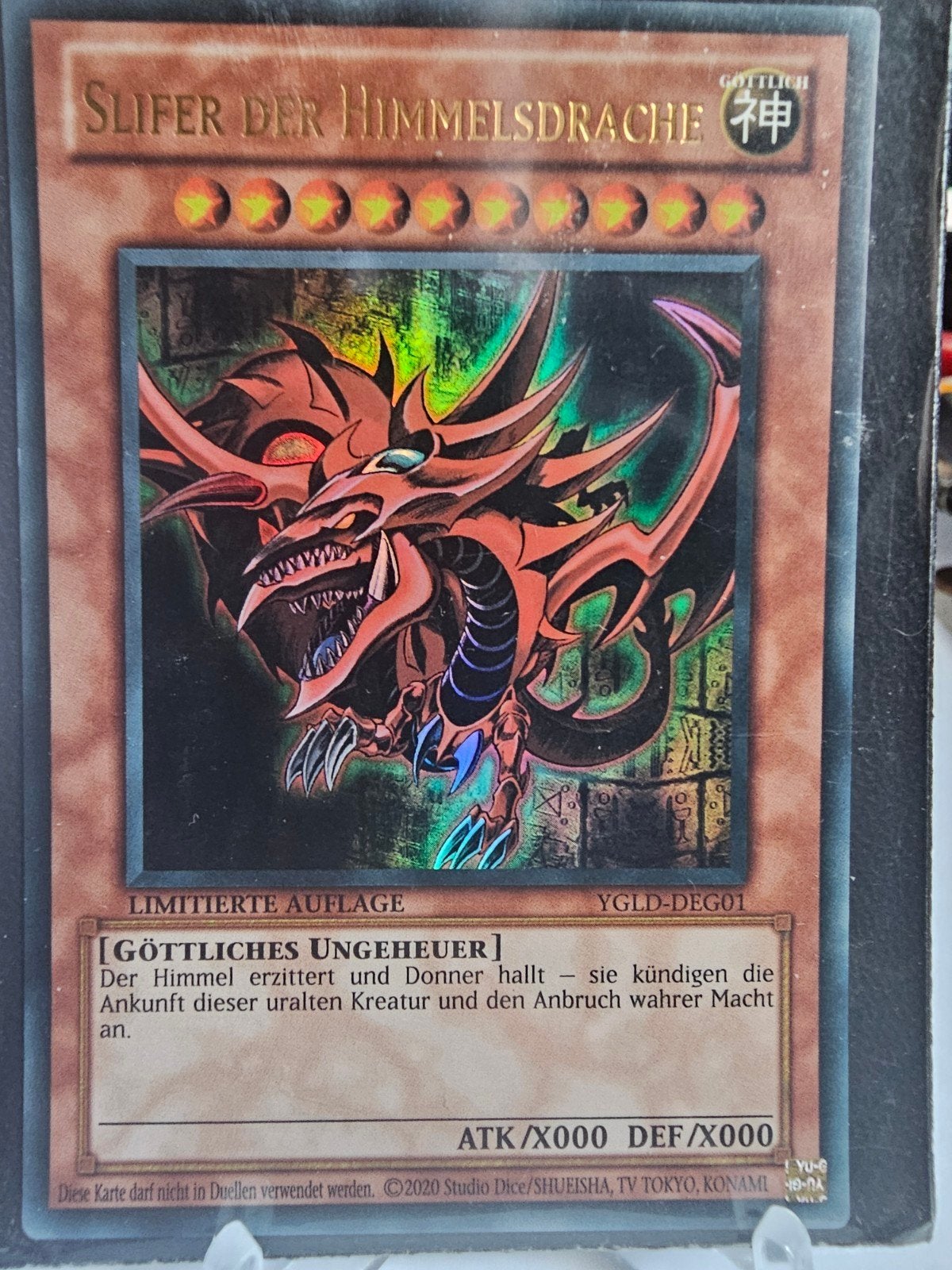 Yu-Gi-Oh! God Cards Set (Duits) - Slifer, Ra, Obelisk, Verzenden, Zo goed als nieuw, Meerdere kaarten, Foil
