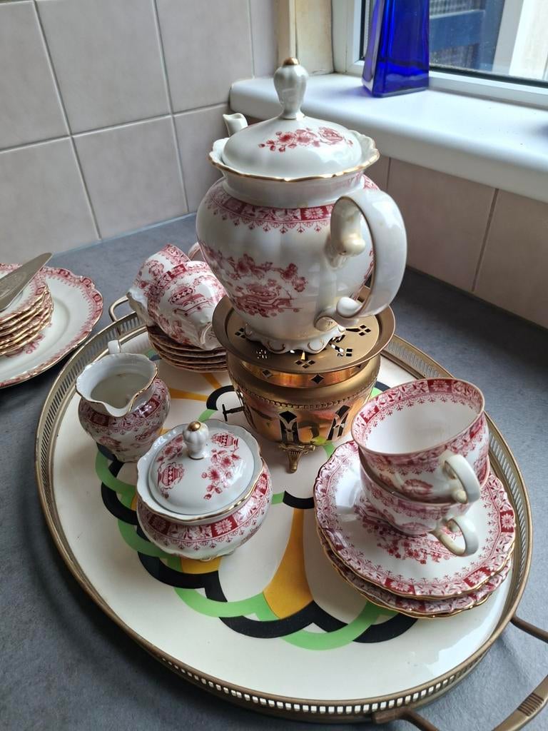 Vintage Seltmann Weiden Bavaria "Theresia" koffieservies, Antiek en Kunst, Ophalen