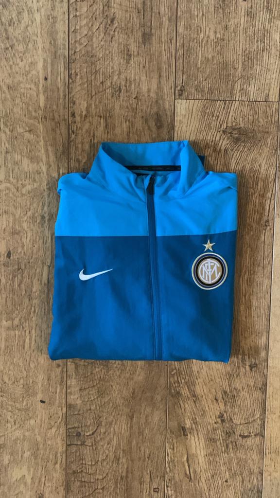 Vintage Inter Milaan Nike Dri-Fit Trainingsjack Maat M, Ophalen, Zo goed als nieuw, Maat 48/50 (M), Blauw