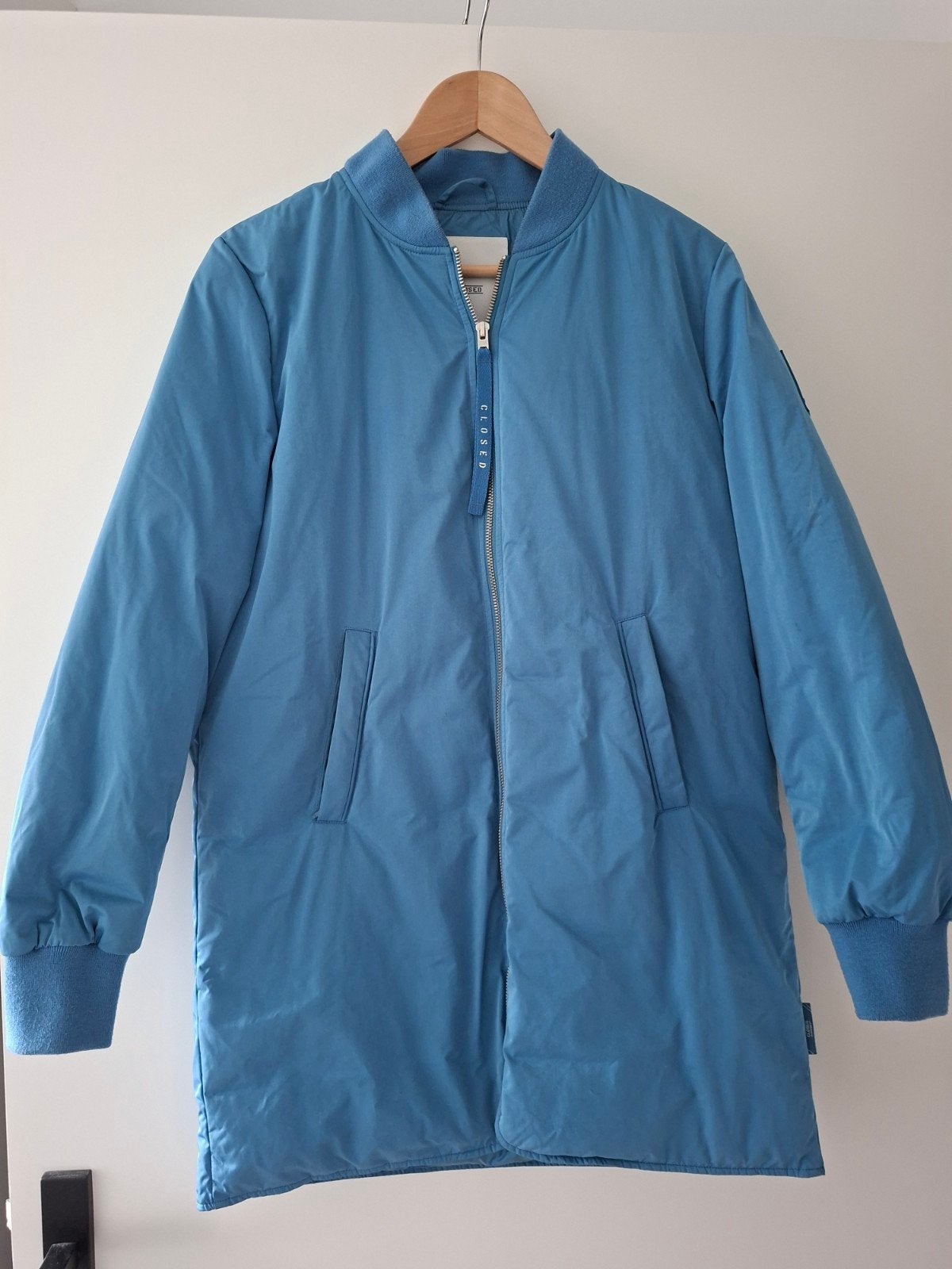 CLOSED Lange Bomberjack - Blauw - Maat S, Blauw, CLOSED, Zo goed als nieuw, Ophalen