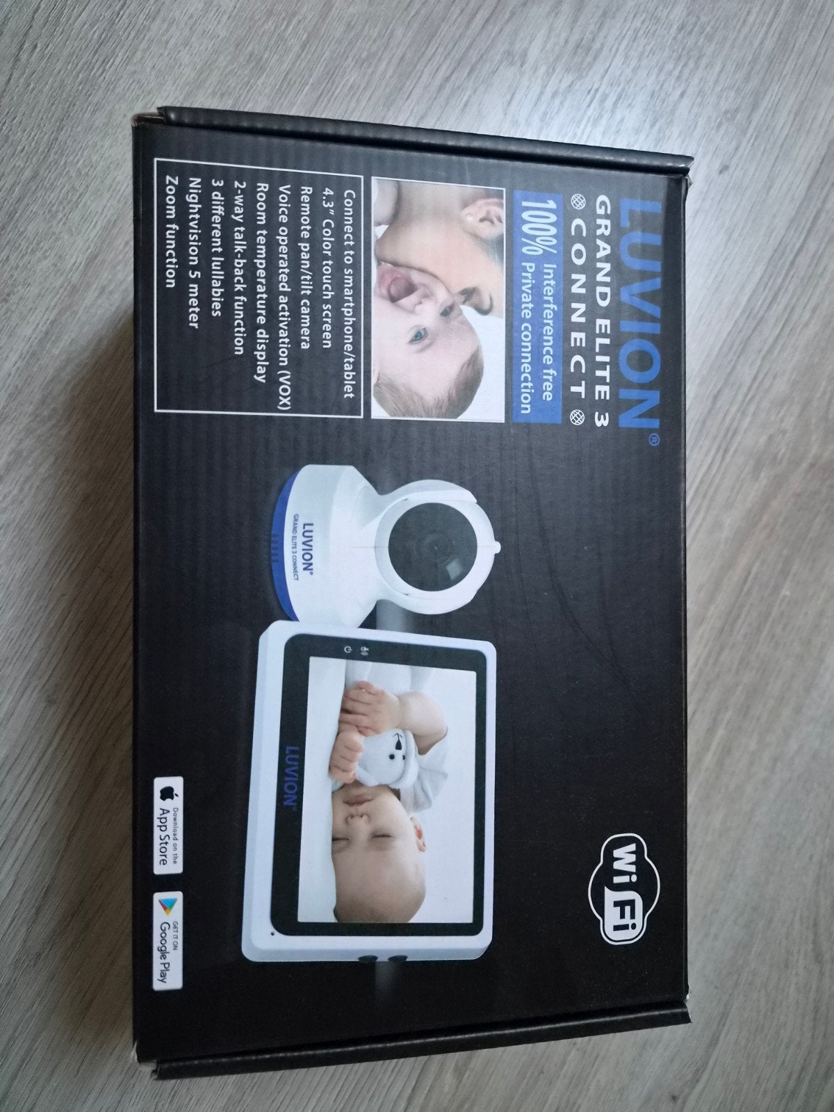 Luvion Grand Elite 3 Connect babyfoon met camera, Ophalen of Verzenden, Gebruikt, 250 meter of meer, Camera