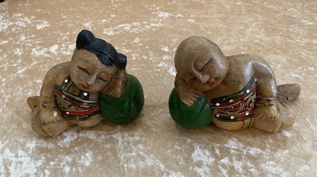 Chinees Houten Beeldjes, Ophalen of Verzenden, Zo goed als nieuw