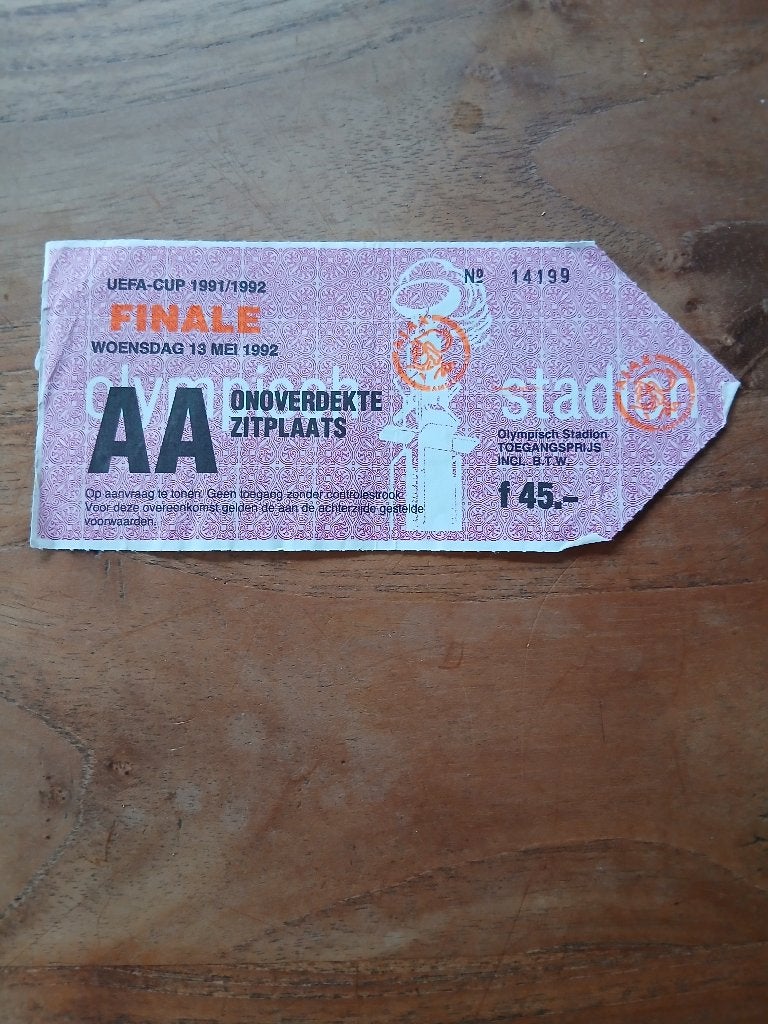 Voetbal kaartje Ajax, Verzamelen, Ophalen of Verzenden, Gebruikt, Ajax, Overige typen
