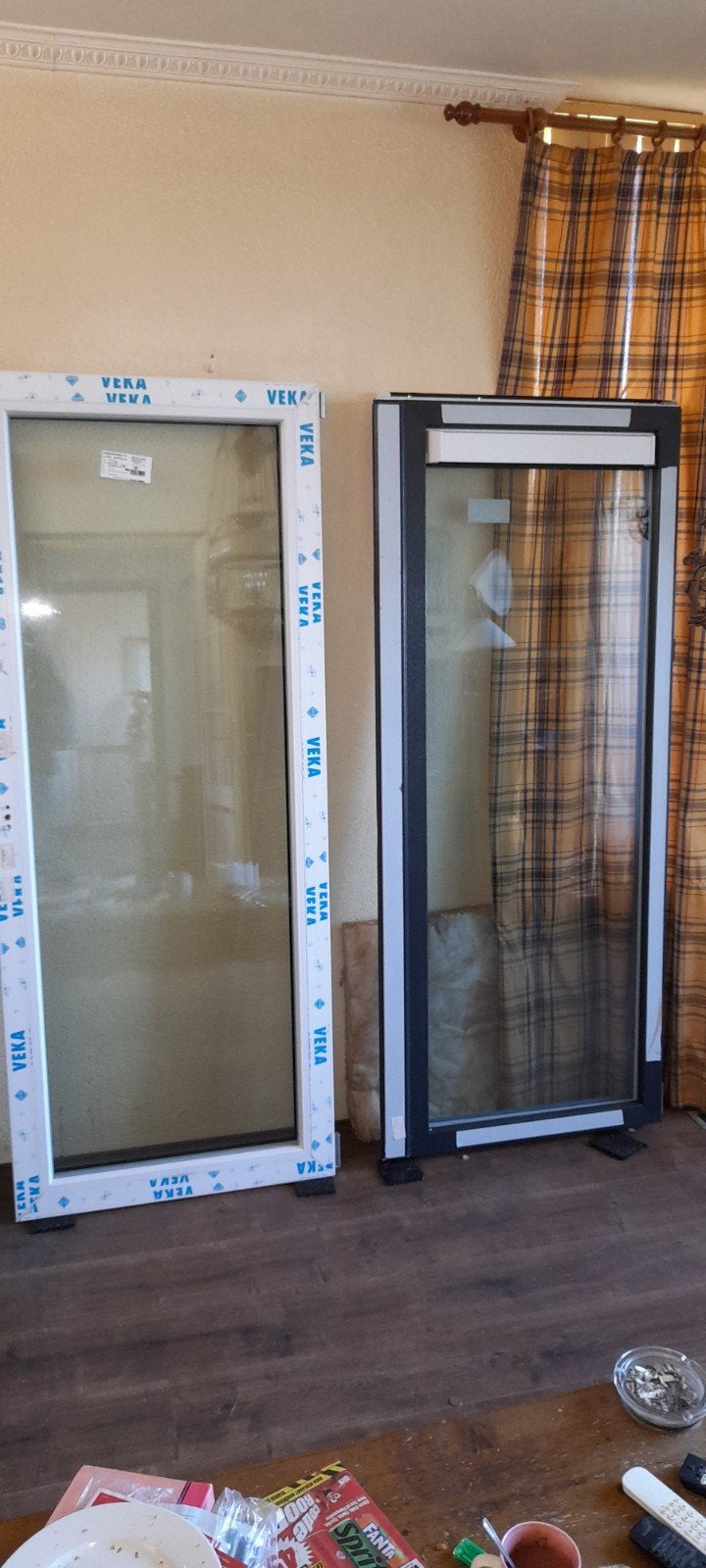 Veka balkon deuren met kozijn, Ophalen, Kunststof, 75 tot 150 cm, Deurkozijn