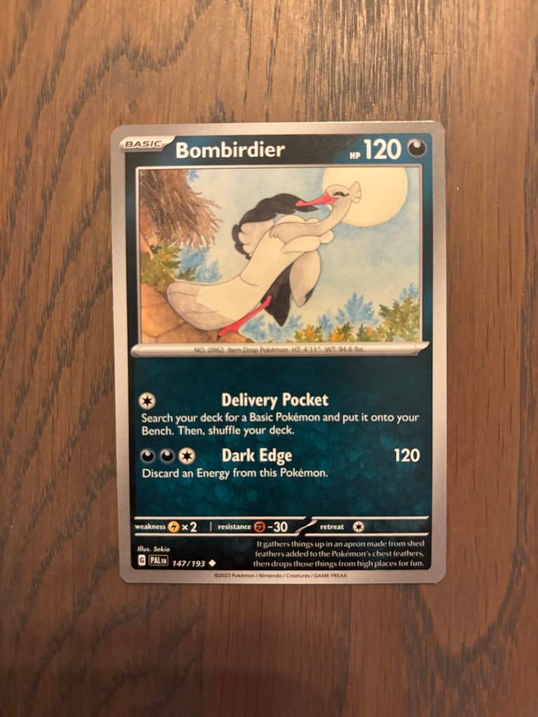 Pokémon Kaart: Bombirdier (Basic, 120 HP) - Nieuwstaat, Ophalen of Verzenden, Zo goed als nieuw, Losse kaart