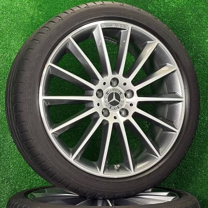 Originele 19 inch Mercedes AMG velgen banden A-klasse CLA, 19 inch, Gebruikt, Banden en Velgen, Germany