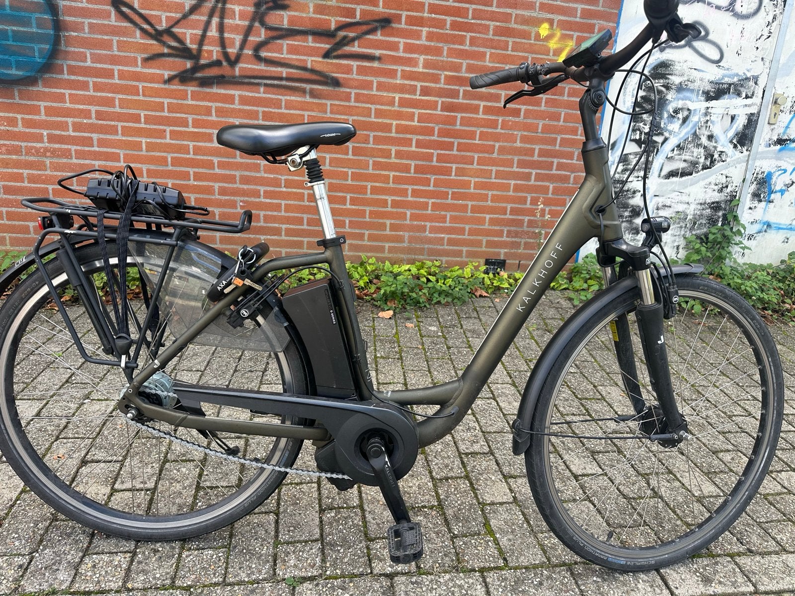 Kalkhoff E-bike met middenmotor en 17AH accu - Groot bereik, Ophalen, Gebruikt, 50 km per accu of meer, Overige merken