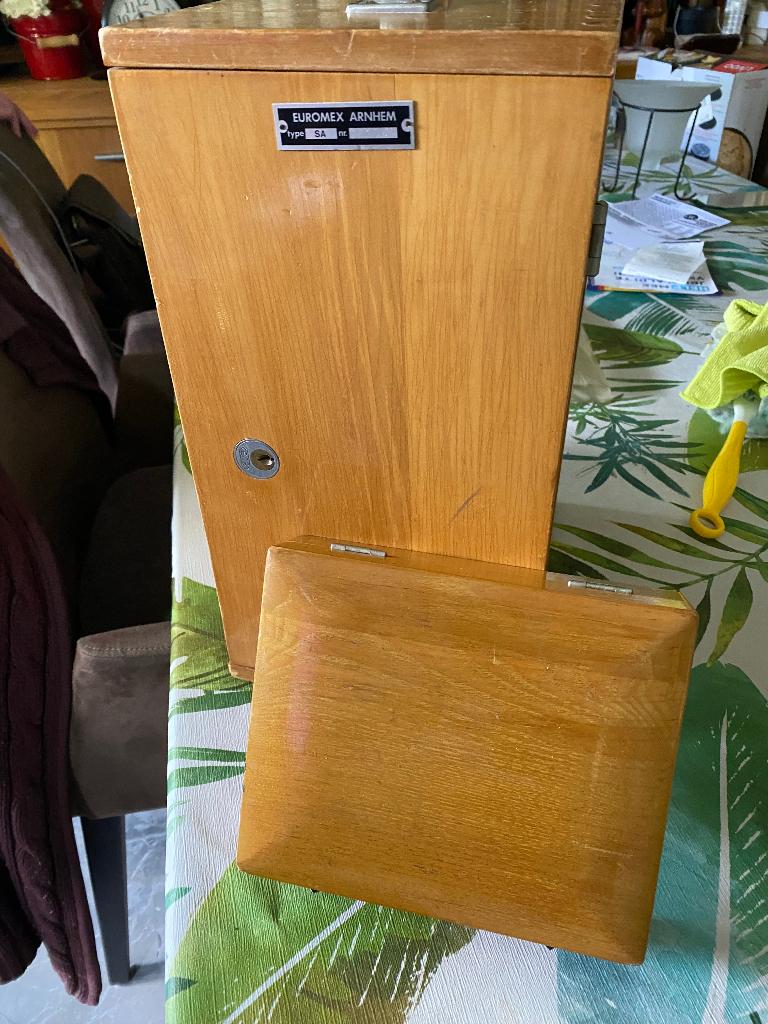 Complete vintage Euromex microscoop, Audio, Tv en Foto, Optische apparatuur | Microscopen, Ophalen of Verzenden, Gebruikt, Minder dan 400x