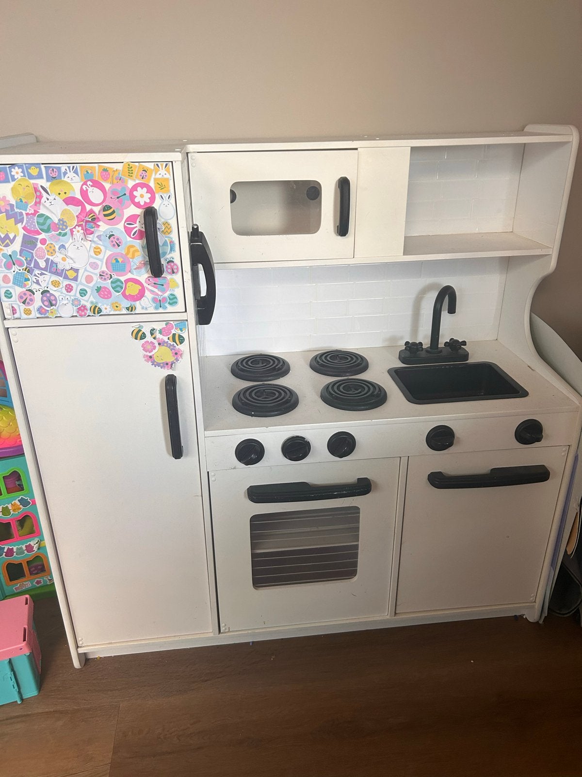Houten speelkeuken met accessoires, Kinderen en Baby's, Ophalen, Gebruikt, Ontdekken
